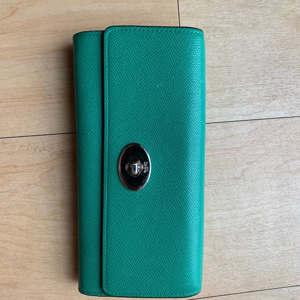 Coach Green Clutch - Never Used